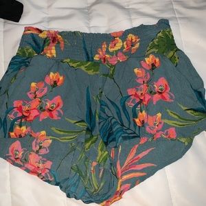 Floral Flowy beach shorts